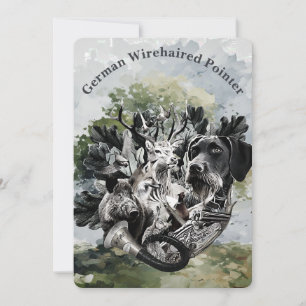 German Wirehaired Pointer  Invitation