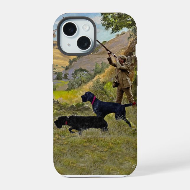 German Wirehaired Pointer   iPhone 15 Case (Back)