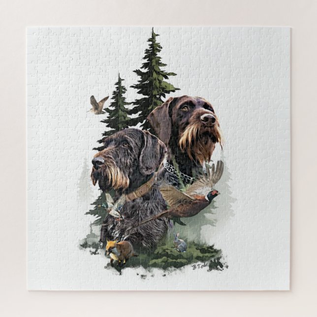 German Wirehaired Pointer Jigsaw Puzzle (Vertical)