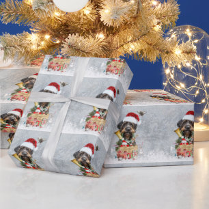 German Wirehaired Pointer  Merry Christmas! Wrapping Paper