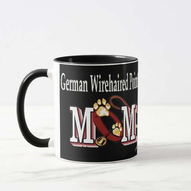 German Wirehaired Pointer Mum Gifts Mug (Left)