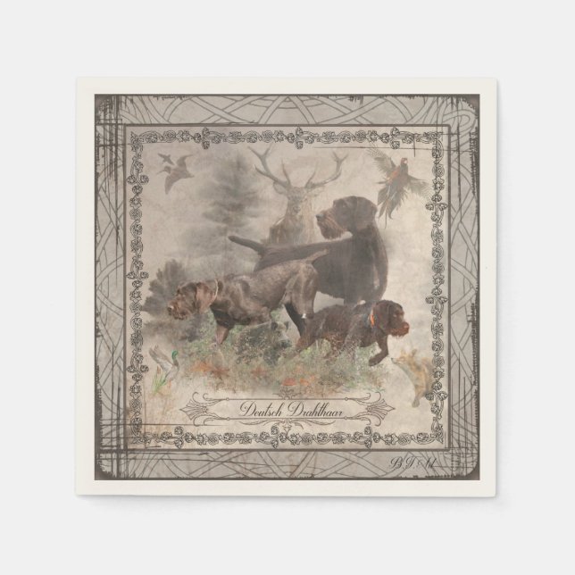  German Wirehaired Pointer     Napkin (Front)