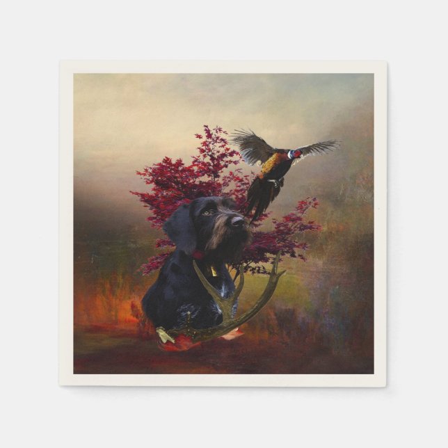  German Wirehaired Pointer     Napkin (Front)