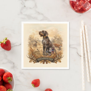German Wirehaired Pointer Napkin