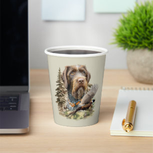 German Wirehaired Pointer Paper Cups