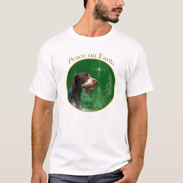 German Wirehaired Pointer Peace T-Shirt (Front)
