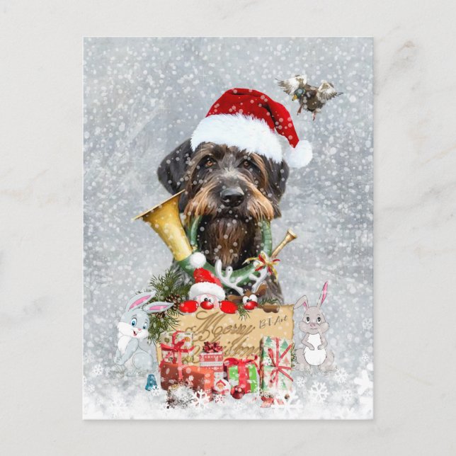 German Wirehaired Pointer Postcard (Front)