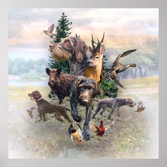 German Wirehaired Pointer   Poster (Front)