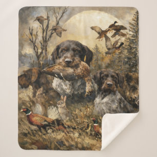 German Wirehaired Pointer   Sherpa Blanket