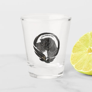 German Wirehaired Pointer Shot Glass