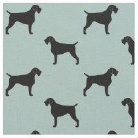 German Wirehaired Pointer Silhouettes Patterned