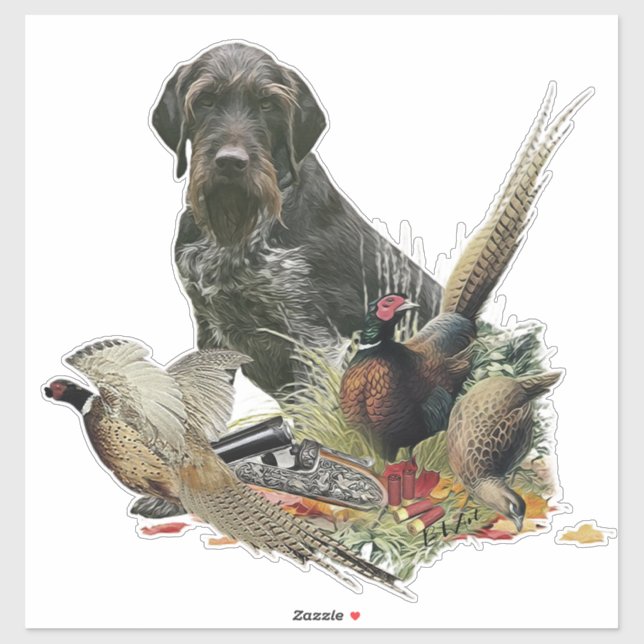 German Wirehaired Pointer      Sticker (Sheet)