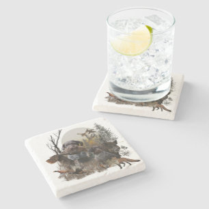 German Wirehaired Pointer   Stone Coaster