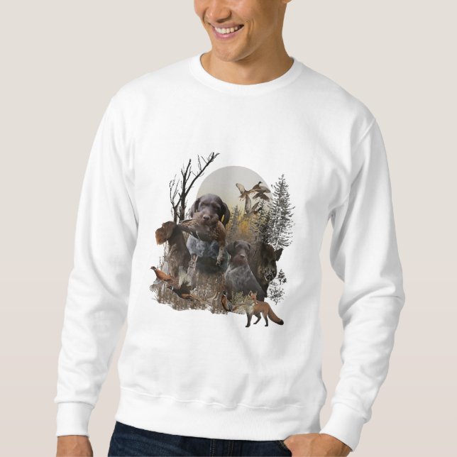 German Wirehaired Pointer Sweatshirt (Front)