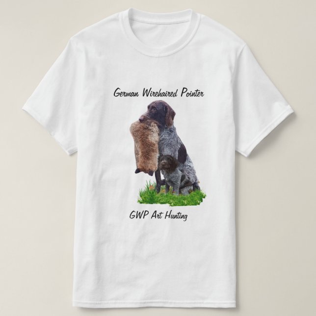 German Wirehaired Pointer  T-Shirt (Design Front)