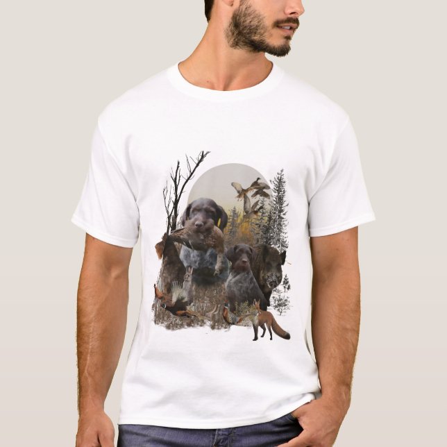 German Wirehaired Pointer T-Shirt (Front)