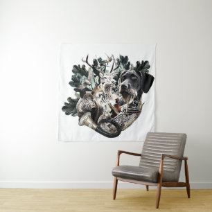 German Wirehaired Pointer Tapestry