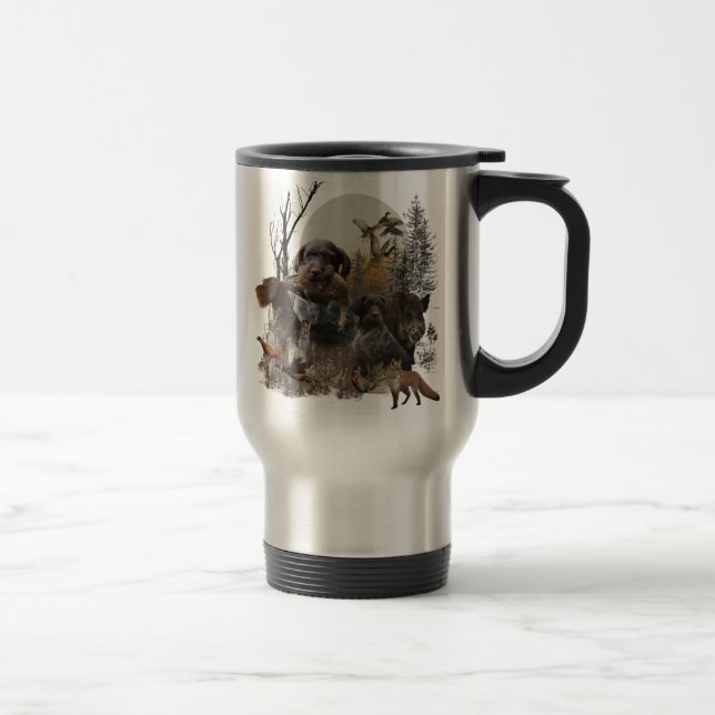 German Wirehaired Pointer  Travel Mug (Right)