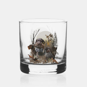 German Wirehaired Pointer Whiskey Glass