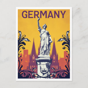 Germania Monument Vintage Style Travel Art Postcard
