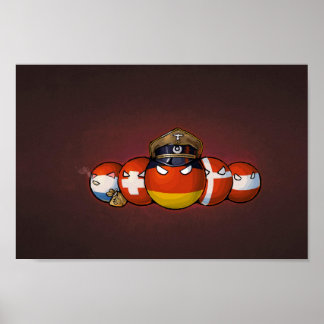 Germanic Countryballs Poster