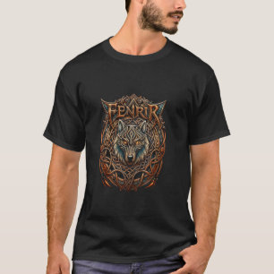 Germanic Fantasy Wolf - Mystical Nordic Fenrir Kno T-Shirt