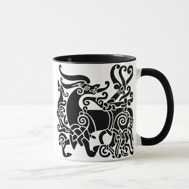 Germanic Stag Mug (Right)