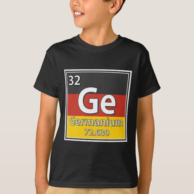 Germanium - Germany Flag German Science T-Shirt (Front)