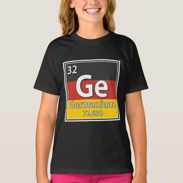 Germanium - Germany Flag German Science T-Shirt (Front)