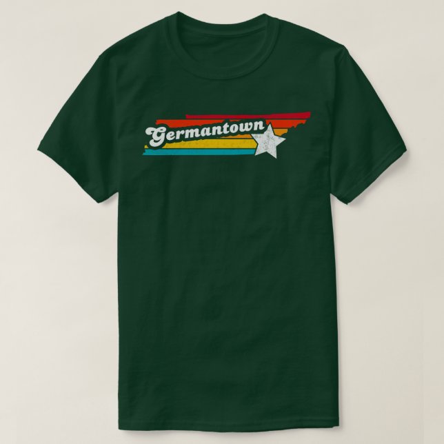 Germantown Tennessee Vintage Distressed Souvenir 1 T-Shirt (Design Front)