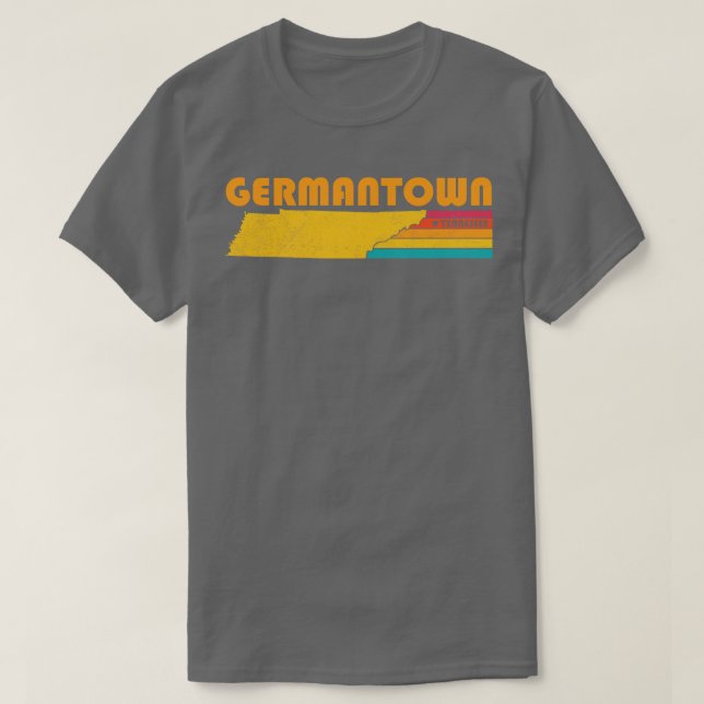 Germantown Tennessee Vintage Distressed Souvenir T-Shirt (Design Front)