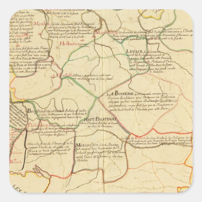 Germany 12 square sticker (Front)