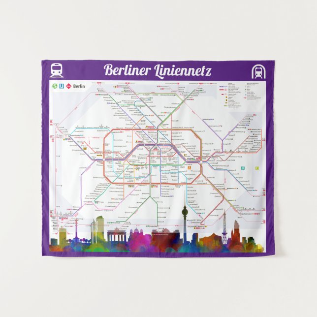 " Germany: 2021/today Berlin - (U/S/Tram) Network Tapestry (Front (Horizontal))