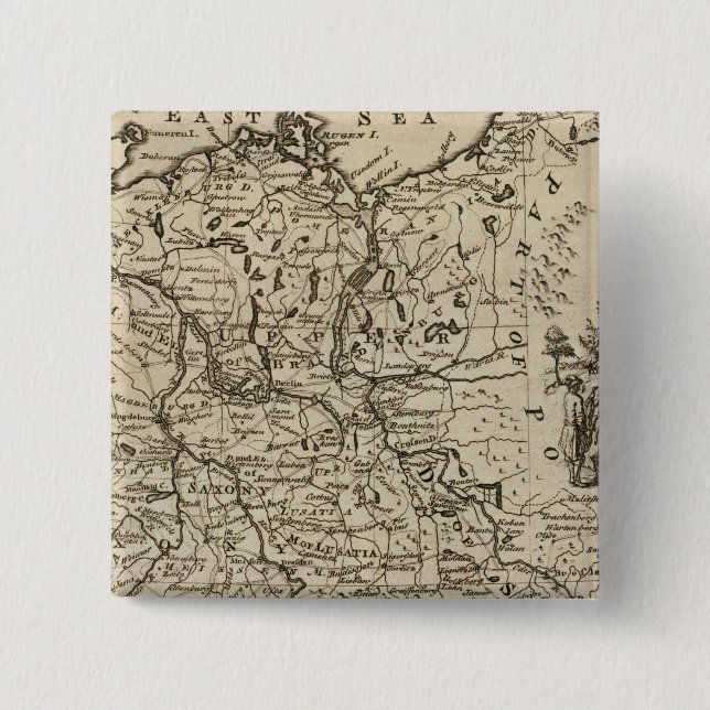 Germany 25 15 cm square badge (Front)