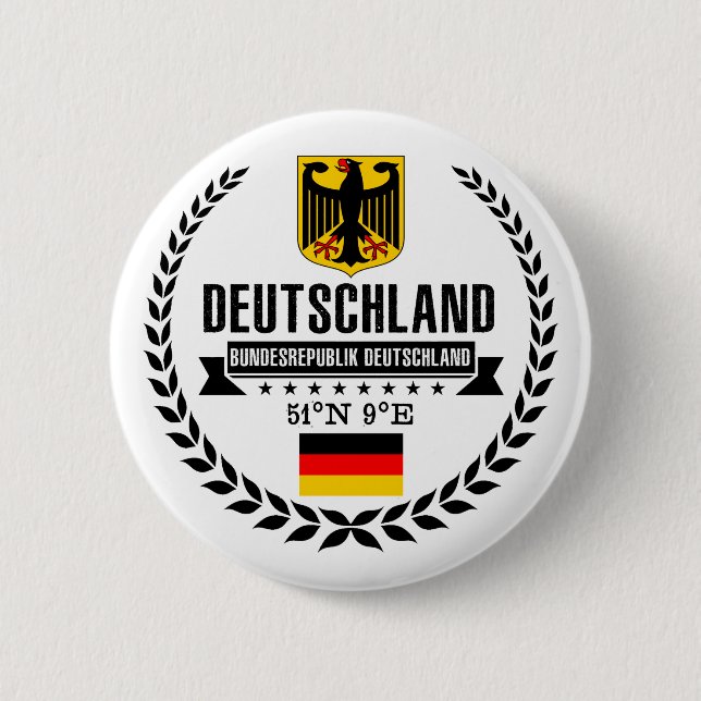 Germany 6 Cm Round Badge (Front)