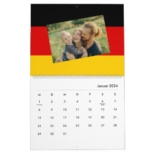 Germany Add Your Photo German Flag 2025 Calendar