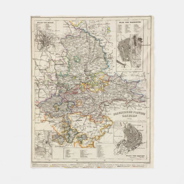 Germany and Prussia Fleece Blanket (Front)