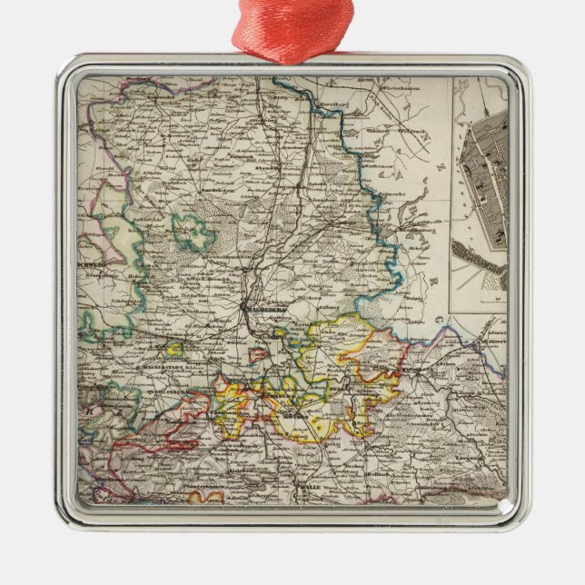Germany and Prussia Metal Tree Decoration (Front)