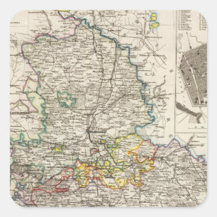 Germany and Prussia Square Sticker