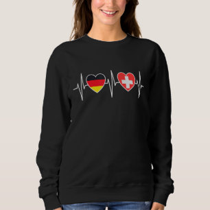Germany And Switzerland German Swiss Flags Sweatshirt