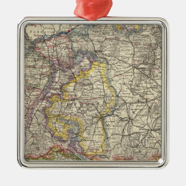 Germany and Switzerland Metal Tree Decoration (Front)