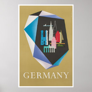 Germany Art Vintage German Travel Poster Print