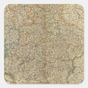 Germany, Austria, Bohemia Square Sticker