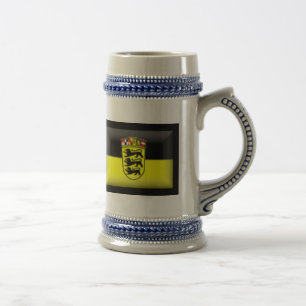 Germany Baden-Württemberg Flag Beer Stein
