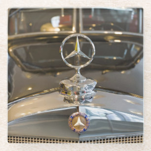Germany, Baden-Wurttemberg, Stuttgart. Mercedes Glass Coaster