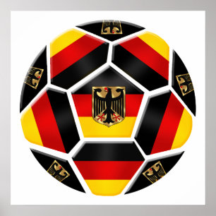 Germany Ball 2014 Brazil soccer sports fan German Poster