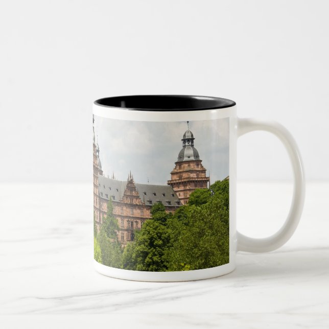 Germany, Bavaria, Bayern, Aschaffenburg. Schloss Two-Tone Coffee Mug (Right)