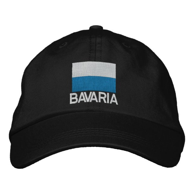Germany Bavaria Flag Embroidered Cap (Front)