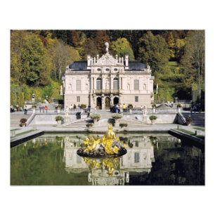 Germany, Bavaria, Linderhof Castle. Linderhof Photo Print