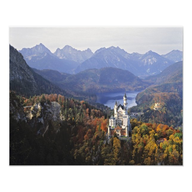 Germany, Bavaria, Neuschwanstein Castle. King Photo Print (Front)